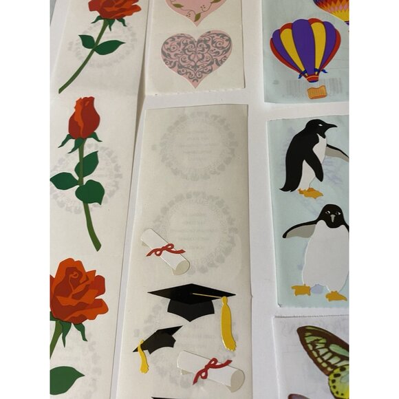 Vintage Mrs. Grossman's Stickers Big Lot Santa Hearts Flowers Pearl Gardening - Picture 7 of 11